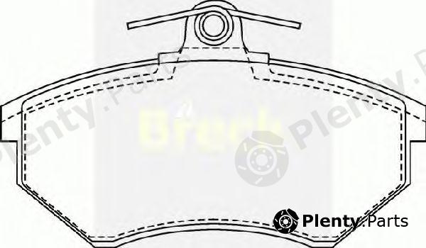  BRECK part 201680070100 Brake Pad Set, disc brake