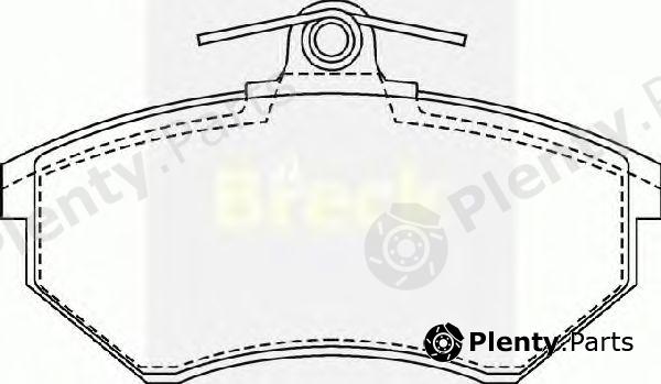  BRECK part 201681070100 Brake Pad Set, disc brake