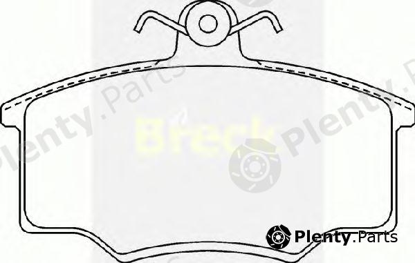  BRECK part 205740070100 Brake Pad Set, disc brake