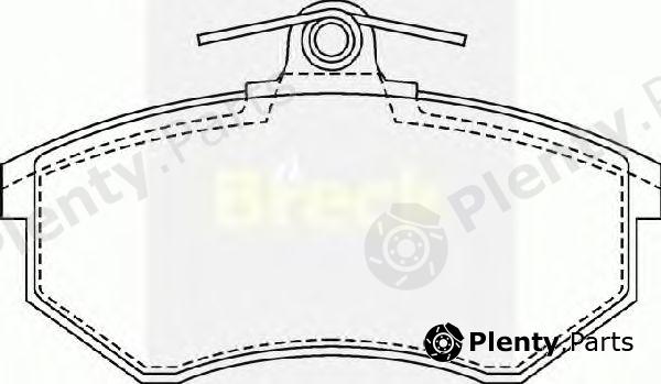  BRECK part 206690070100 Brake Pad Set, disc brake