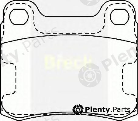  BRECK part 206870070400 Brake Pad Set, disc brake