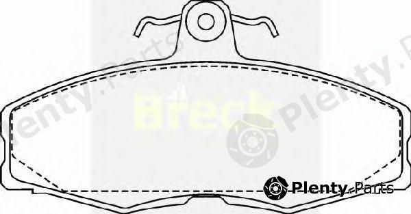  BRECK part 208610070200 Brake Pad Set, disc brake