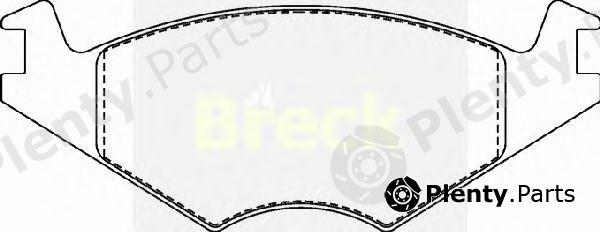  BRECK part 208890070200 Brake Pad Set, disc brake