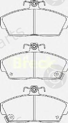  BRECK part 215150070210 Brake Pad Set, disc brake