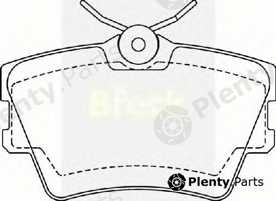  BRECK part 218820070400 Brake Pad Set, disc brake