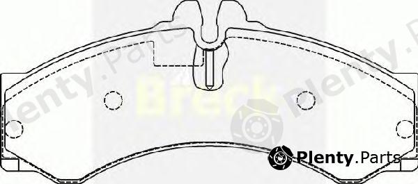  BRECK part 290760070310 Brake Pad Set, disc brake