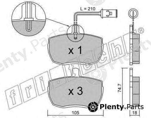  fri.tech. part 018.5 (0185) Brake Pad Set, disc brake