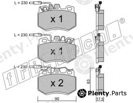  fri.tech. part 051.0 (0510) Brake Pad Set, disc brake