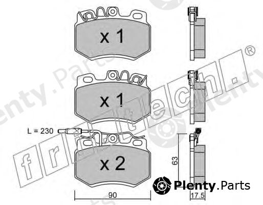  fri.tech. part 051.1 (0511) Brake Pad Set, disc brake