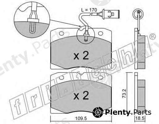  fri.tech. part 053.2 (0532) Brake Pad Set, disc brake