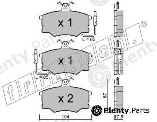  fri.tech. part 055.0 (0550) Brake Pad Set, disc brake