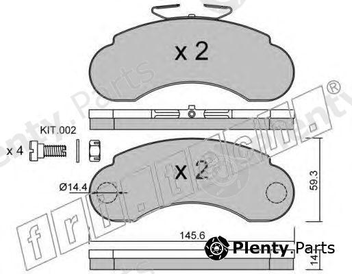  fri.tech. part 057.1 (0571) Brake Pad Set, disc brake