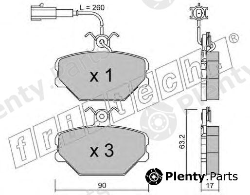  fri.tech. part 061.0 (0610) Brake Pad Set, disc brake