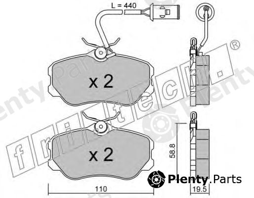  fri.tech. part 076.1 (0761) Brake Pad Set, disc brake