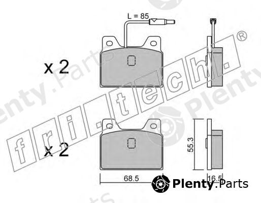  fri.tech. part 086.0 (0860) Brake Pad Set, disc brake