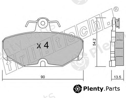  fri.tech. part 097.2 (0972) Brake Pad Set, disc brake
