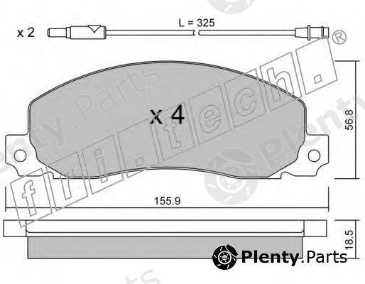  fri.tech. part 100.0 (1000) Brake Pad Set, disc brake