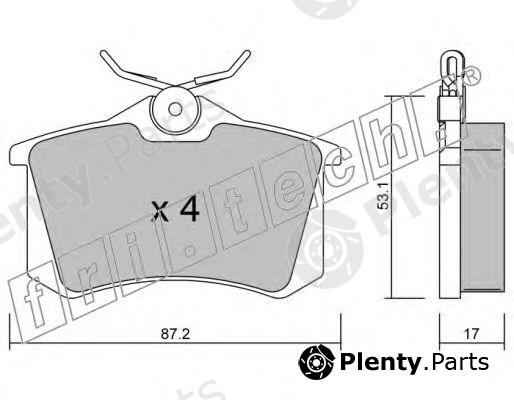  fri.tech. part 102.1 (1021) Brake Pad Set, disc brake