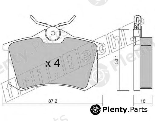  fri.tech. part 102.2 (1022) Brake Pad Set, disc brake