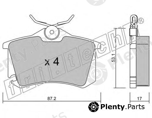  fri.tech. part 102.5 (1025) Brake Pad Set, disc brake