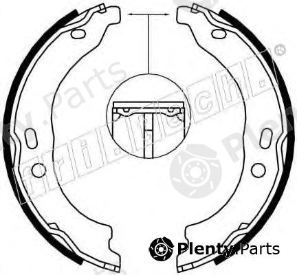  fri.tech. part 1034.118 (1034118) Brake Shoe Set, parking brake