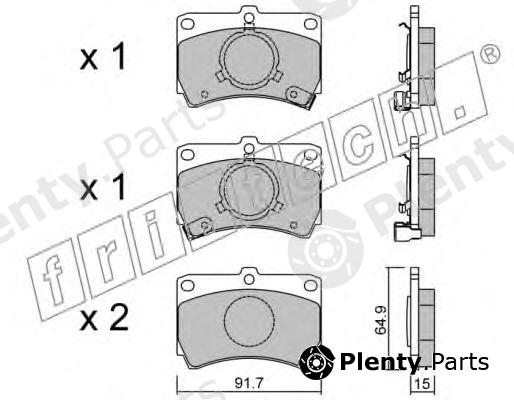  fri.tech. part 105.0 (1050) Brake Pad Set, disc brake