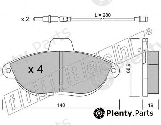  fri.tech. part 107.0 (1070) Brake Pad Set, disc brake