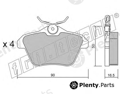  fri.tech. part 115.0 (1150) Brake Pad Set, disc brake