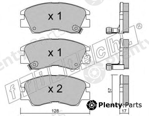 fri.tech. part 117.0 (1170) Brake Pad Set, disc brake