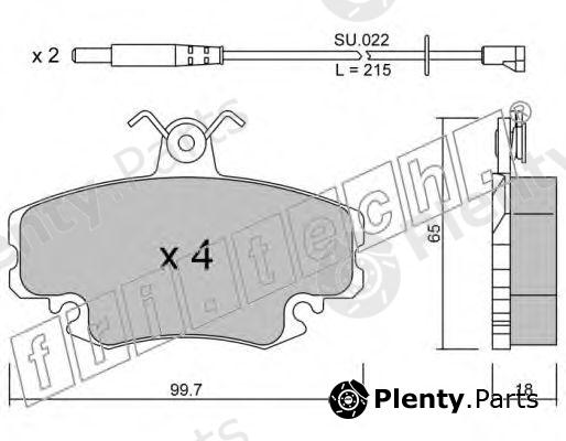  fri.tech. part 122.0W (1220W) Brake Pad Set, disc brake