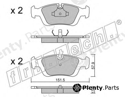  fri.tech. part 126.0 (1260) Brake Pad Set, disc brake