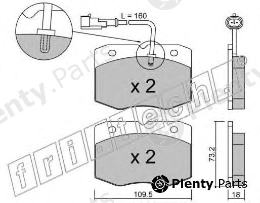  fri.tech. part 141.1 (1411) Brake Pad Set, disc brake