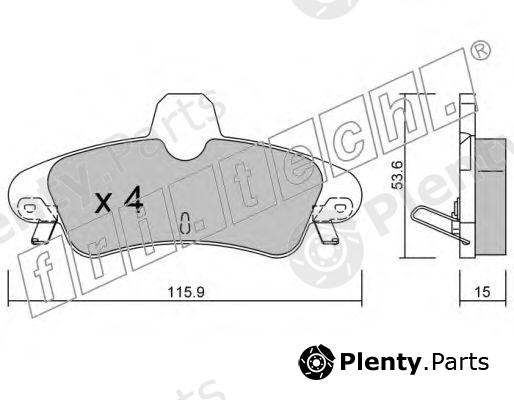  fri.tech. part 145.1 (1451) Brake Pad Set, disc brake