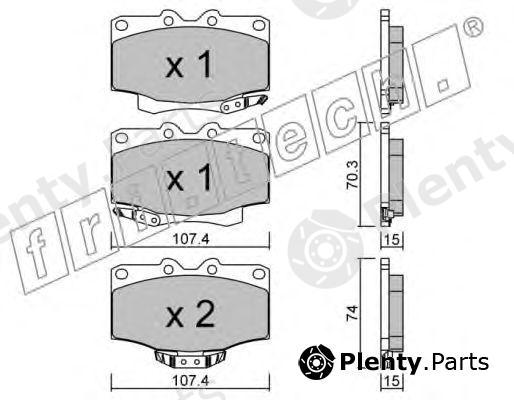  fri.tech. part 155.0 (1550) Brake Pad Set, disc brake