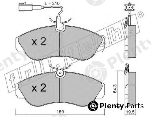  fri.tech. part 158.1 (1581) Brake Pad Set, disc brake