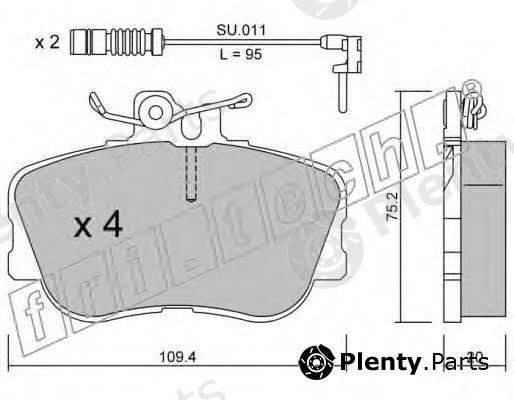  fri.tech. part 161.0W (1610W) Brake Pad Set, disc brake