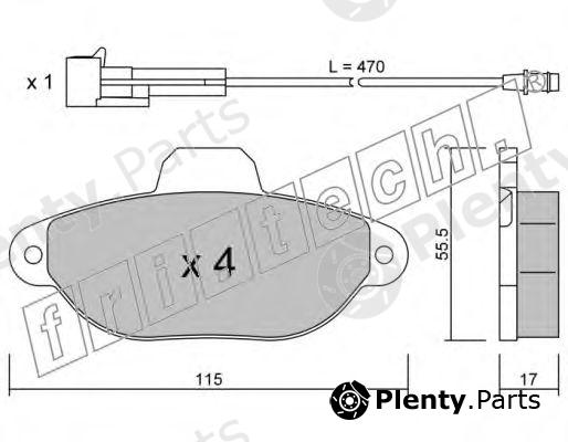  fri.tech. part 162.0 (1620) Brake Pad Set, disc brake