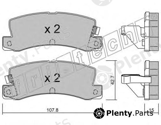  fri.tech. part 164.2 (1642) Brake Pad Set, disc brake