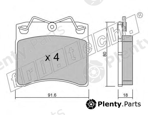  fri.tech. part 166.0 (1660) Brake Pad Set, disc brake