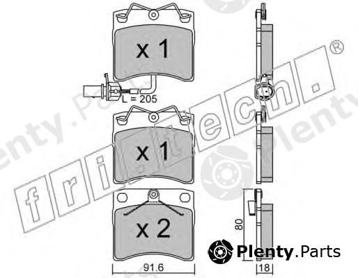  fri.tech. part 166.2 (1662) Brake Pad Set, disc brake