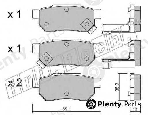  fri.tech. part 173.1 (1731) Brake Pad Set, disc brake
