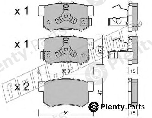  fri.tech. part 176.1 (1761) Brake Pad Set, disc brake