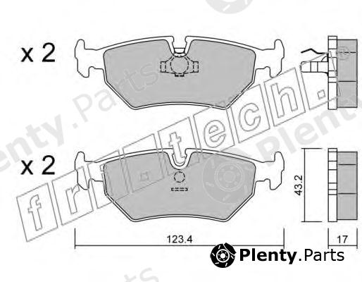  fri.tech. part 182.0 (1820) Brake Pad Set, disc brake