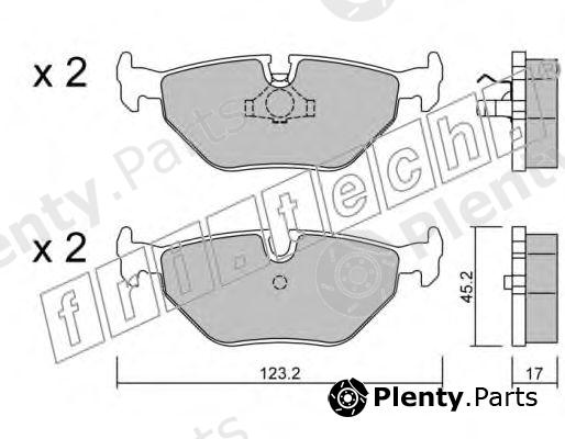  fri.tech. part 185.0 (1850) Brake Pad Set, disc brake