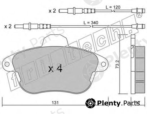 fri.tech. part 191.0 (1910) Brake Pad Set, disc brake