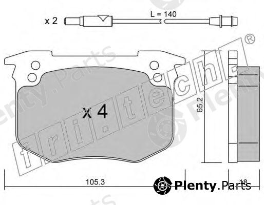  fri.tech. part 196.0 (1960) Brake Pad Set, disc brake