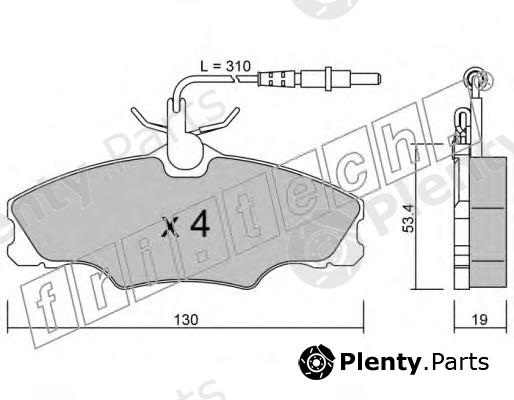  fri.tech. part 222.0 (2220) Brake Pad Set, disc brake