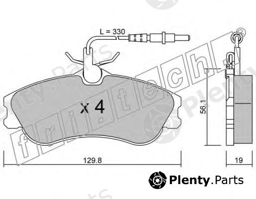  fri.tech. part 226.0 (2260) Brake Pad Set, disc brake