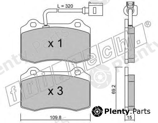  fri.tech. part 260.4 (2604) Brake Pad Set, disc brake