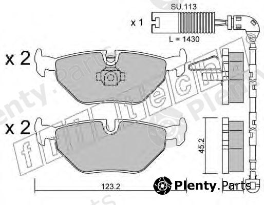  fri.tech. part 270.0W (2700W) Brake Pad Set, disc brake
